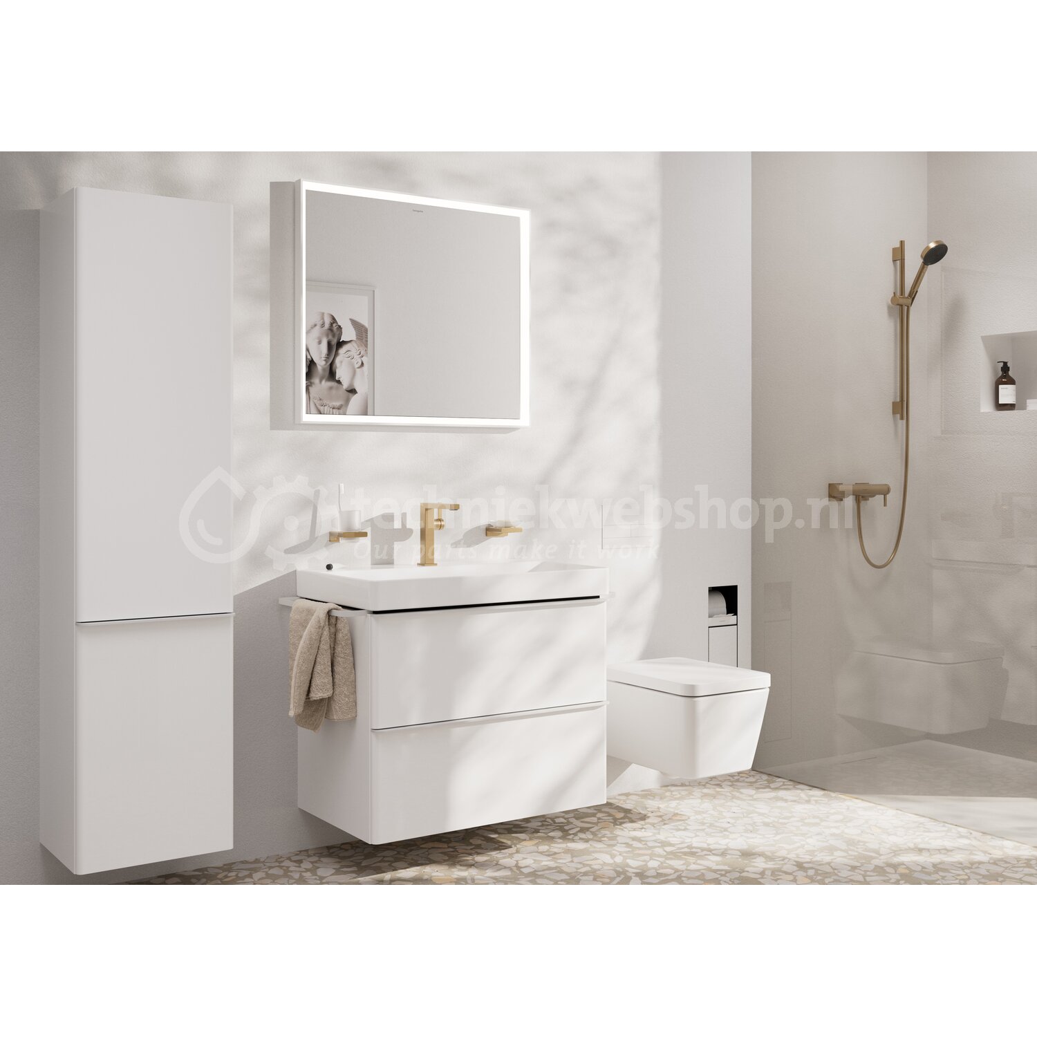 Hansgrohe Unica - 28632XXX / HG glijst S Puro 65cm doucheslang BBR ...