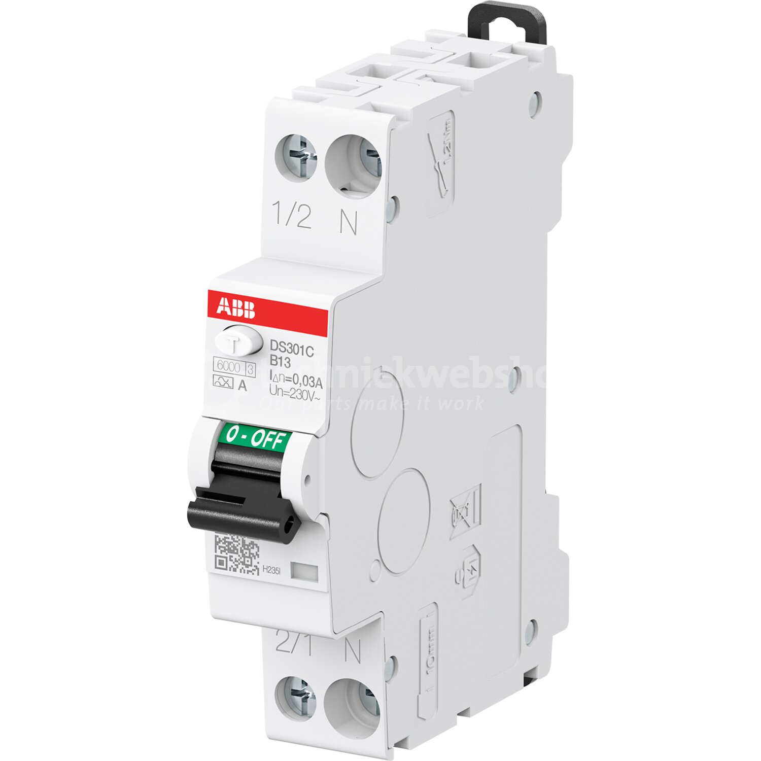 ABB Componenten System pro M compact - DS301C C16 A30 / Aardlekautomaat ...