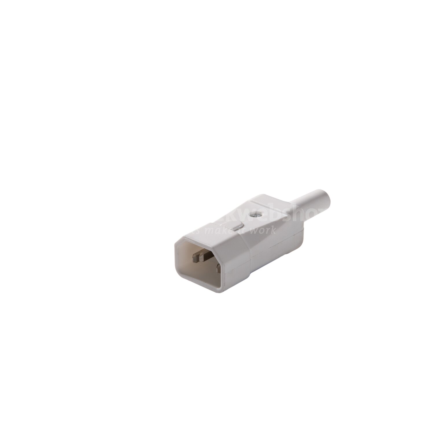 Martin Kaiser IEC C14 apparaatstekker - Artic white / MK rechte ...