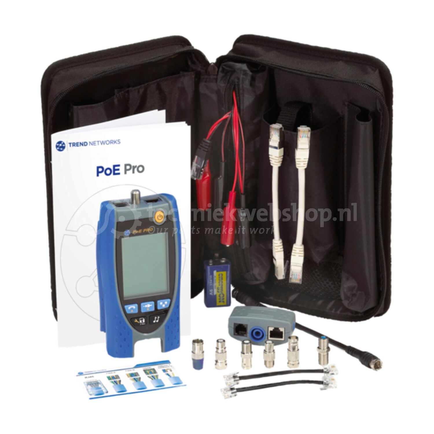 Trend Networks VDV II - Kabel-PoE-tester AnyWARE Cloud Rep / PoE Pro ...