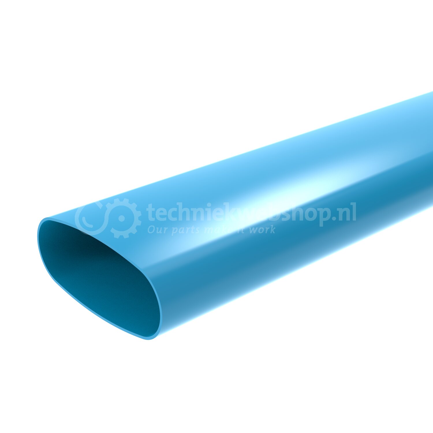 Wavin Nederland PVC Vent. Kanaal BL 195 L=5 Ovaal, Ovaal luchtkanaal ...
