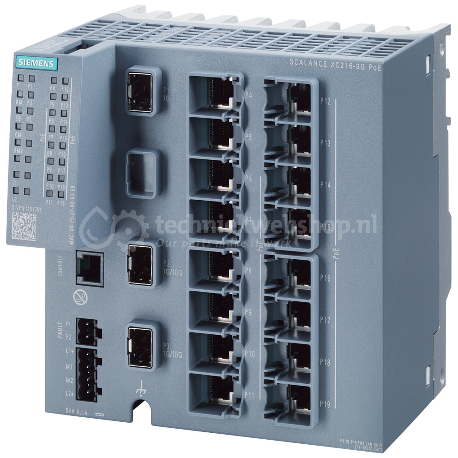 Siemens Industry SCALANCE XC216-3G PoE (DC 54 V) / SCALANCE XC216-3G ...