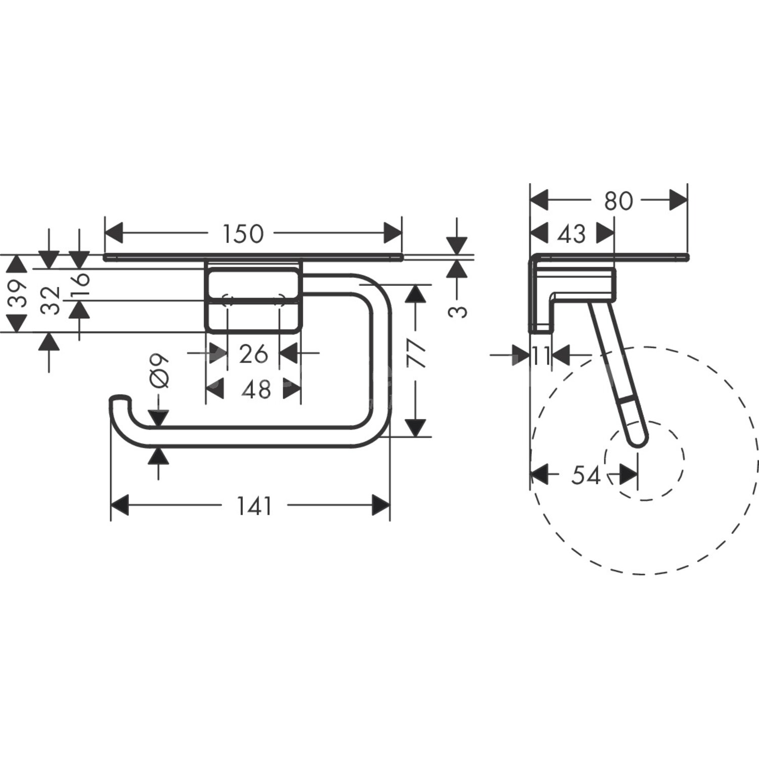 Hansgrohe AddStoris - 41772XXX / HG clstrolhd planchet BBR ...