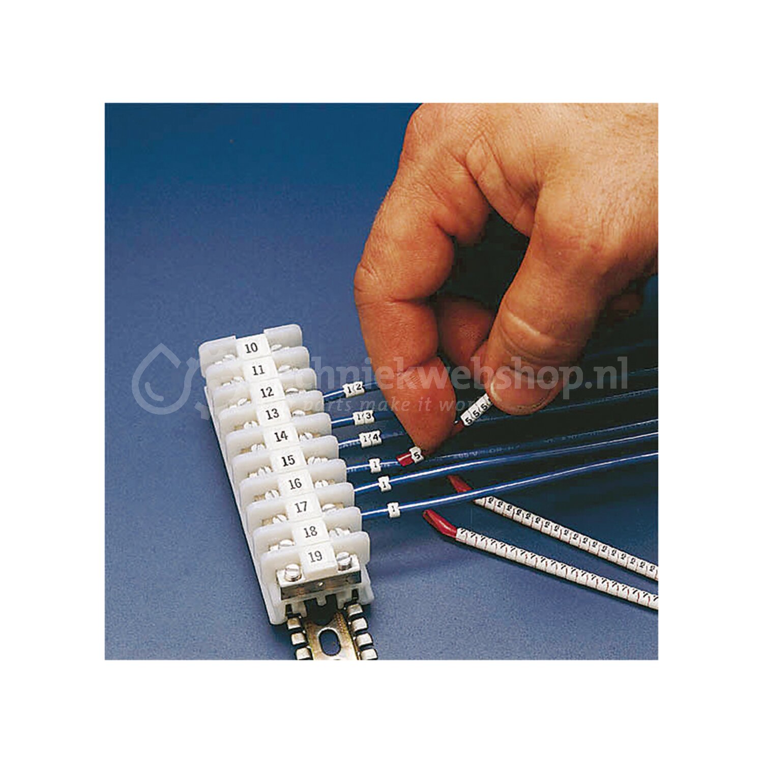 Brady Algemene draad- en kabelcodering - SCN-18-B / | Kleur: Wit ...