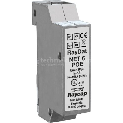 Raycap RayDat - RayDat NET 6 POE / Overspanningsbeveiliging Type 2 CAT6 ...
