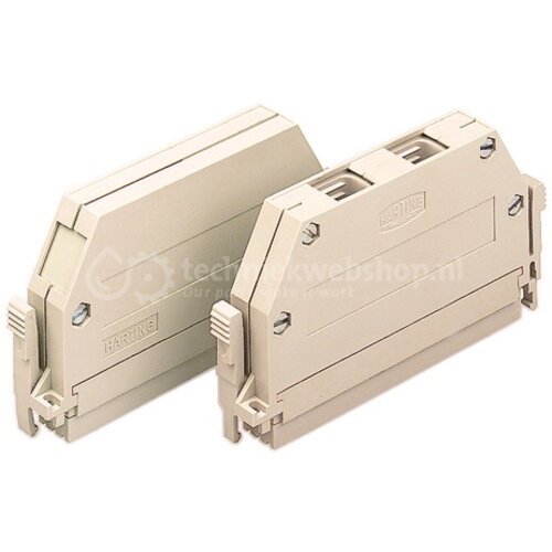 Harting DIN-Power side entry SH A / Shell housing, 15 mm, Thermoplastic ...