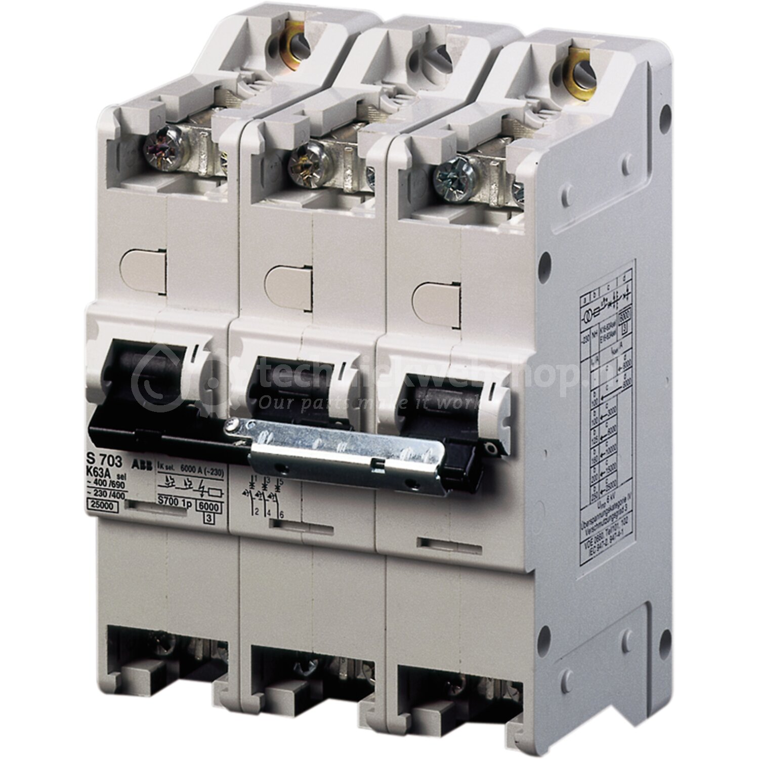 ABB Componenten System pro M compact - S703-K63 sel. main circuit ...