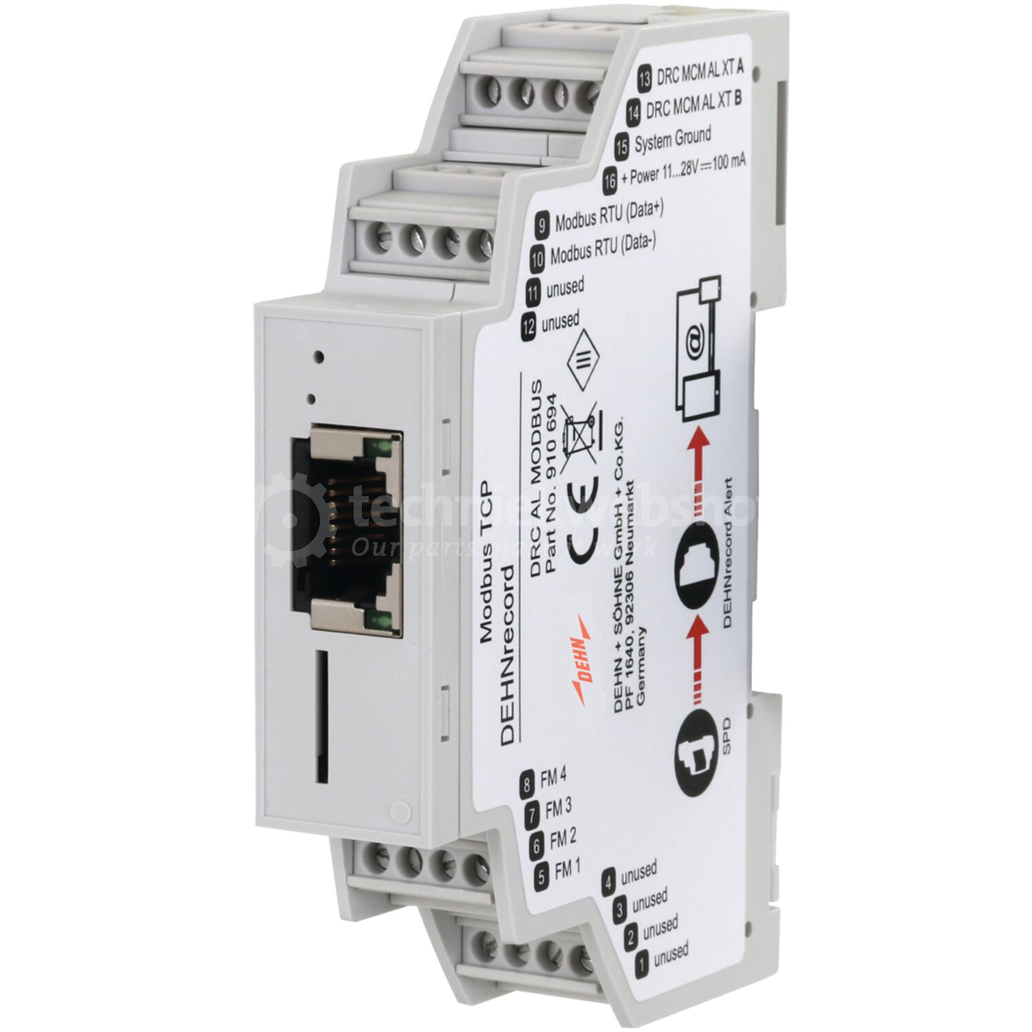 DRC AL MODBUS / DEHNrecord Alert f. transmission SPD status info. via ...