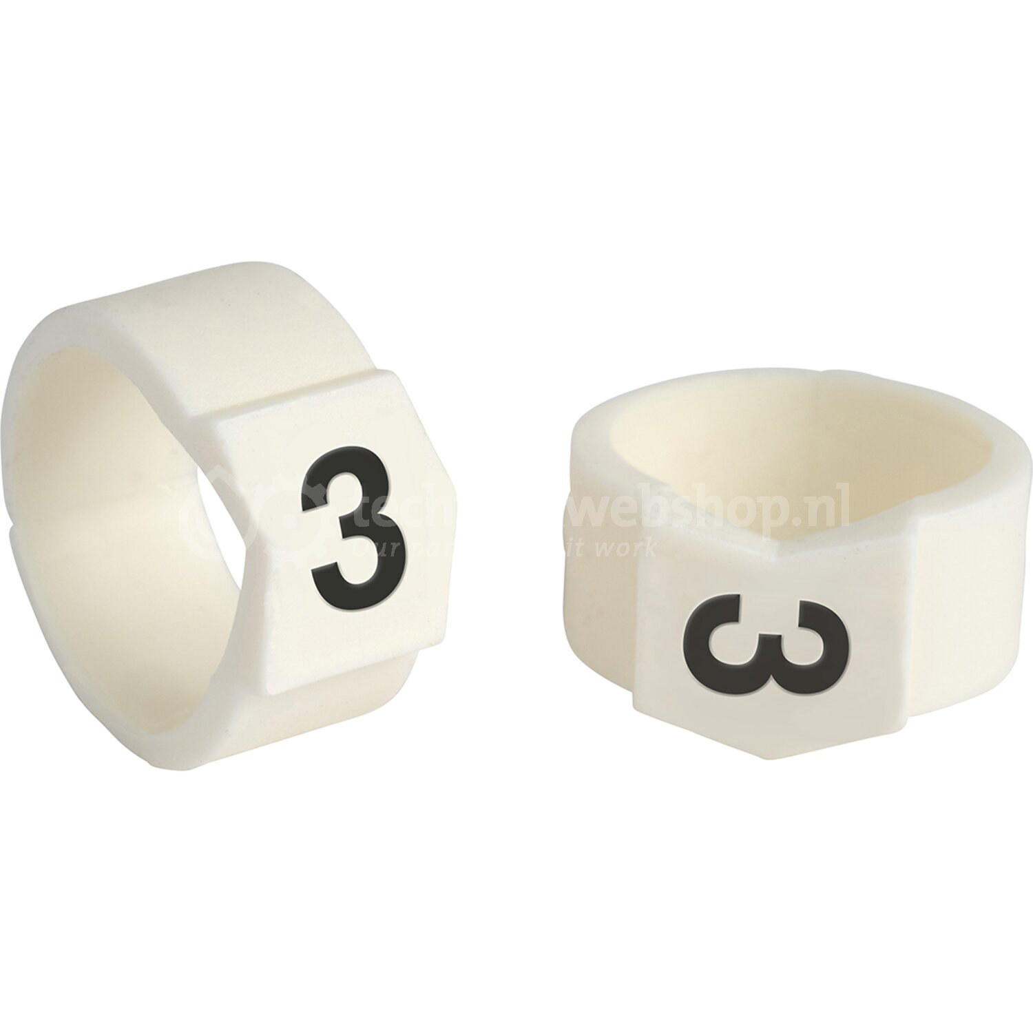 Brady Algemene draad- en kabelcodering - SCN-61-3 / | Kleur: Wit ...