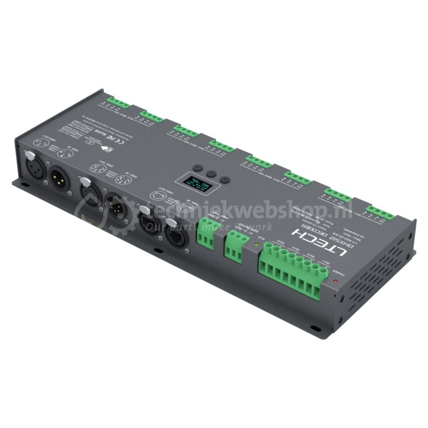 Ltech DMX512/RDM Series - CV DMX512 Decoder / LED Decoder DMX OLED ...