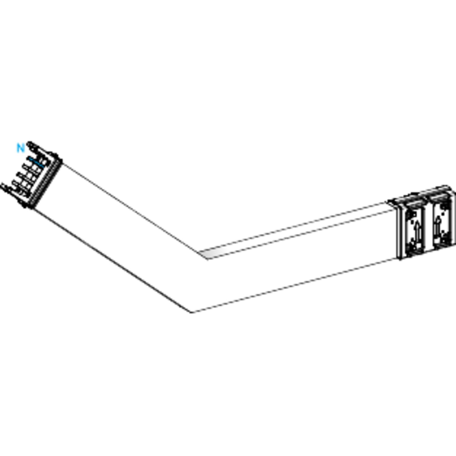 Dérivation Périphérique Schneider Electric Canalis KS - 32A 230-690V - Blanc - Pour Distribution Modulaire