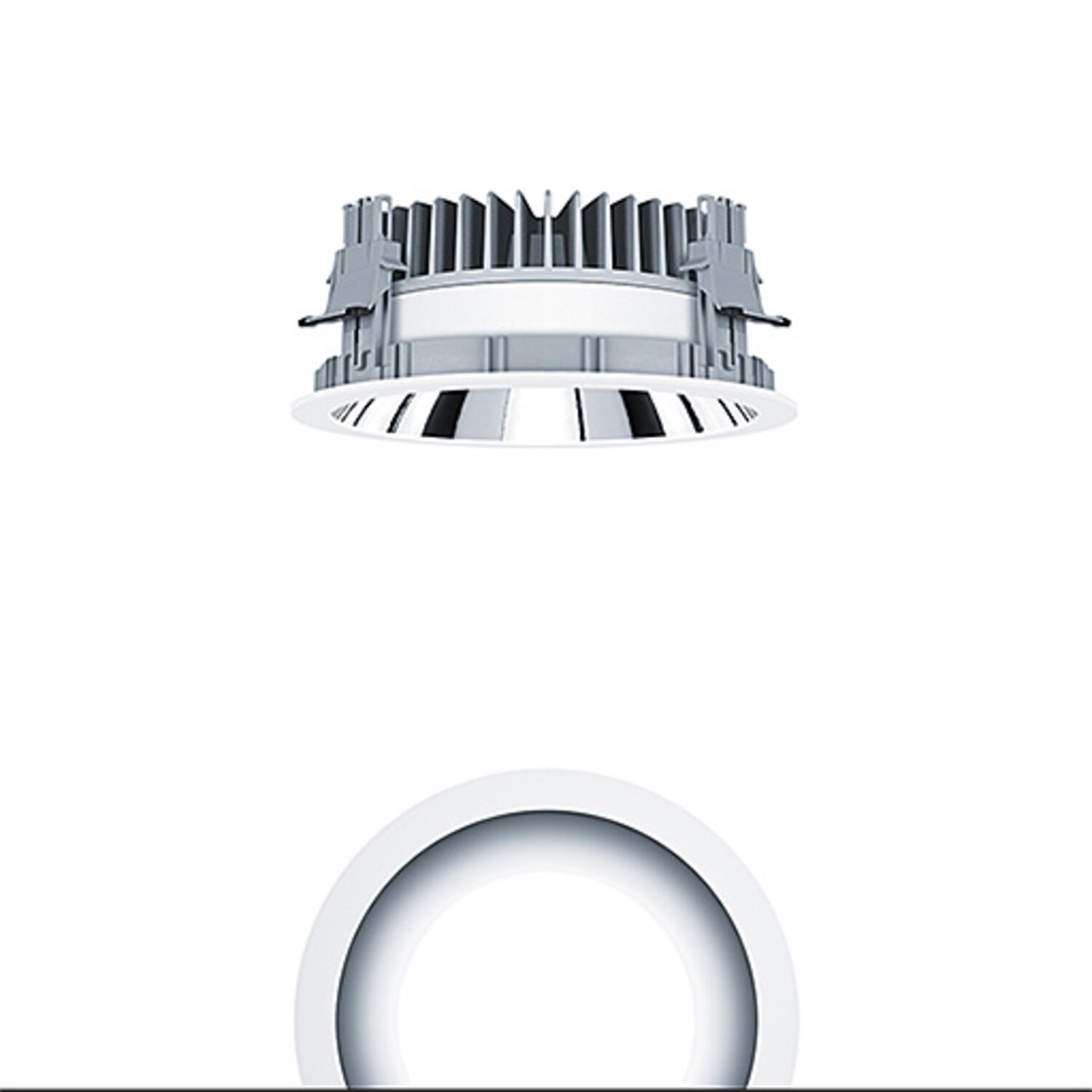 Zumtobel PANOS R - PANOS EVO R200L 22W LED840 AL WH / LED-armatuur voor ...