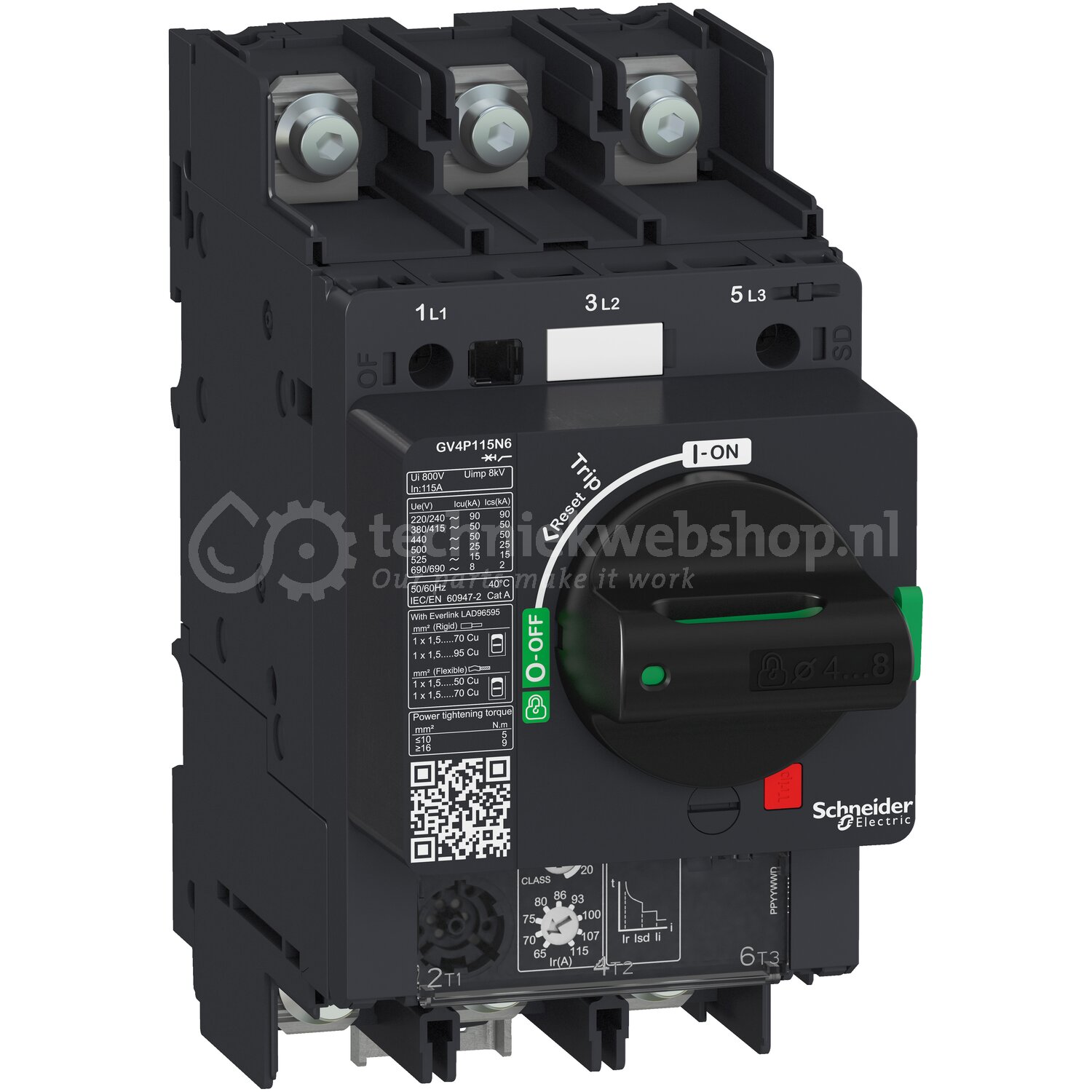 Schneider Electric TeSys Deca - frame 4 - Motorbeveiligingsschakelaar ...