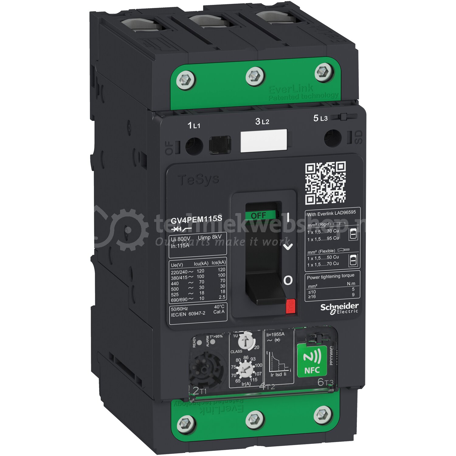 Schneider Electric TeSys Deca - frame 4 - Motorbeveiligingsschakelaar ...