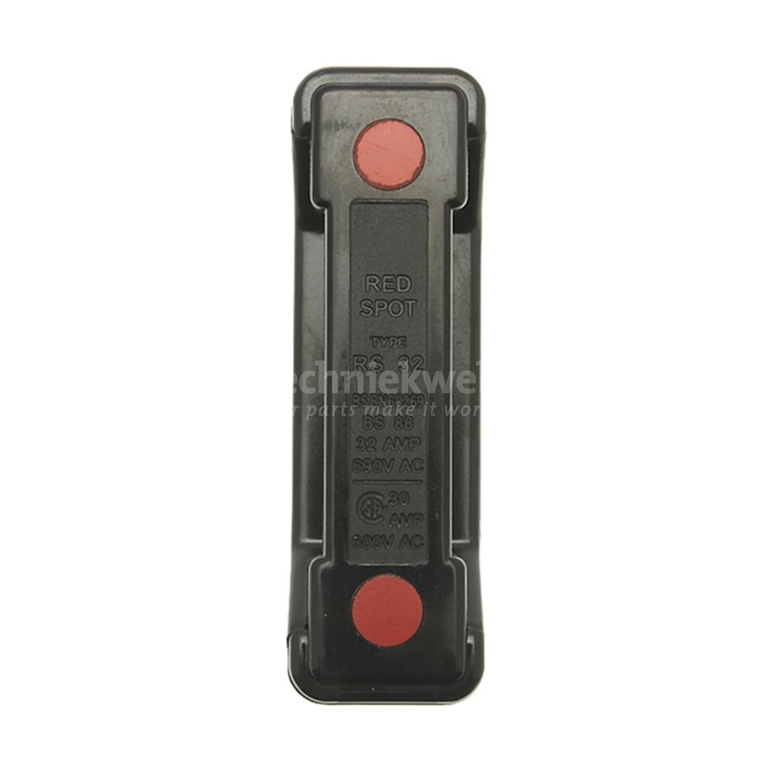 Eaton Bussmann Low Voltage BS-Fusegear - 32A RED SPOT FRONT CONNECTED ...