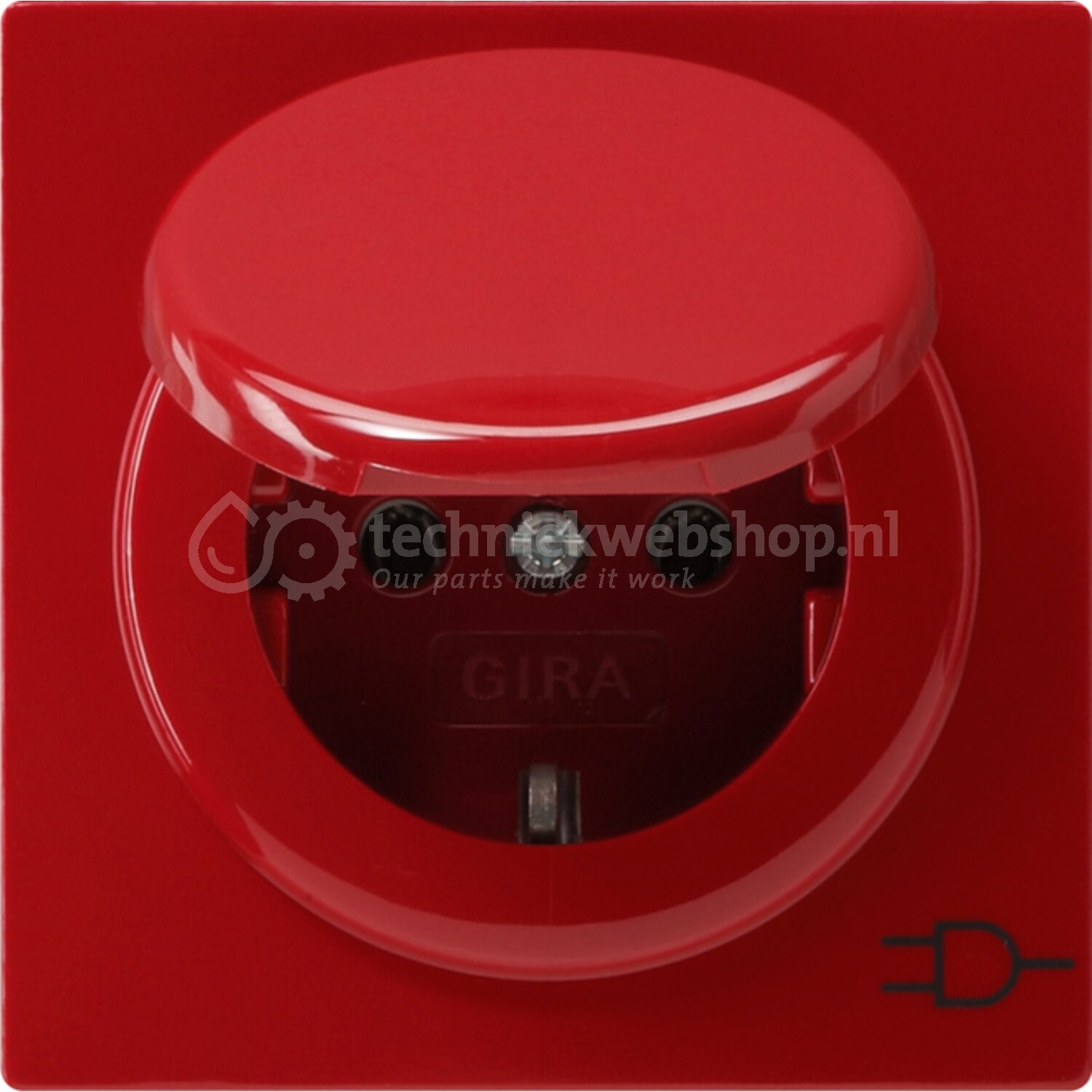 Gira S-Color - 045443 / WCD/RA KD rood, verkoop per: 1 x 1 stuk ...