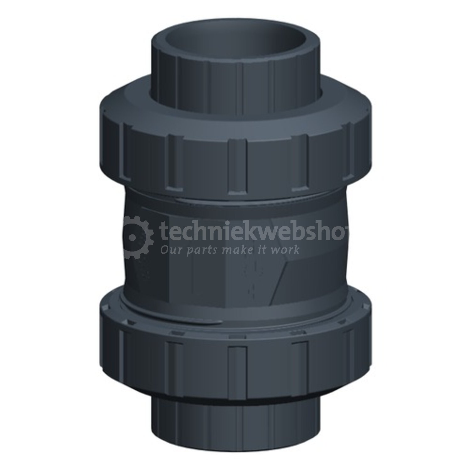 Georg Fischer Afsluiters PVC-U - Terugslagklep 561 / PVC/EPDM d50DN40 ...