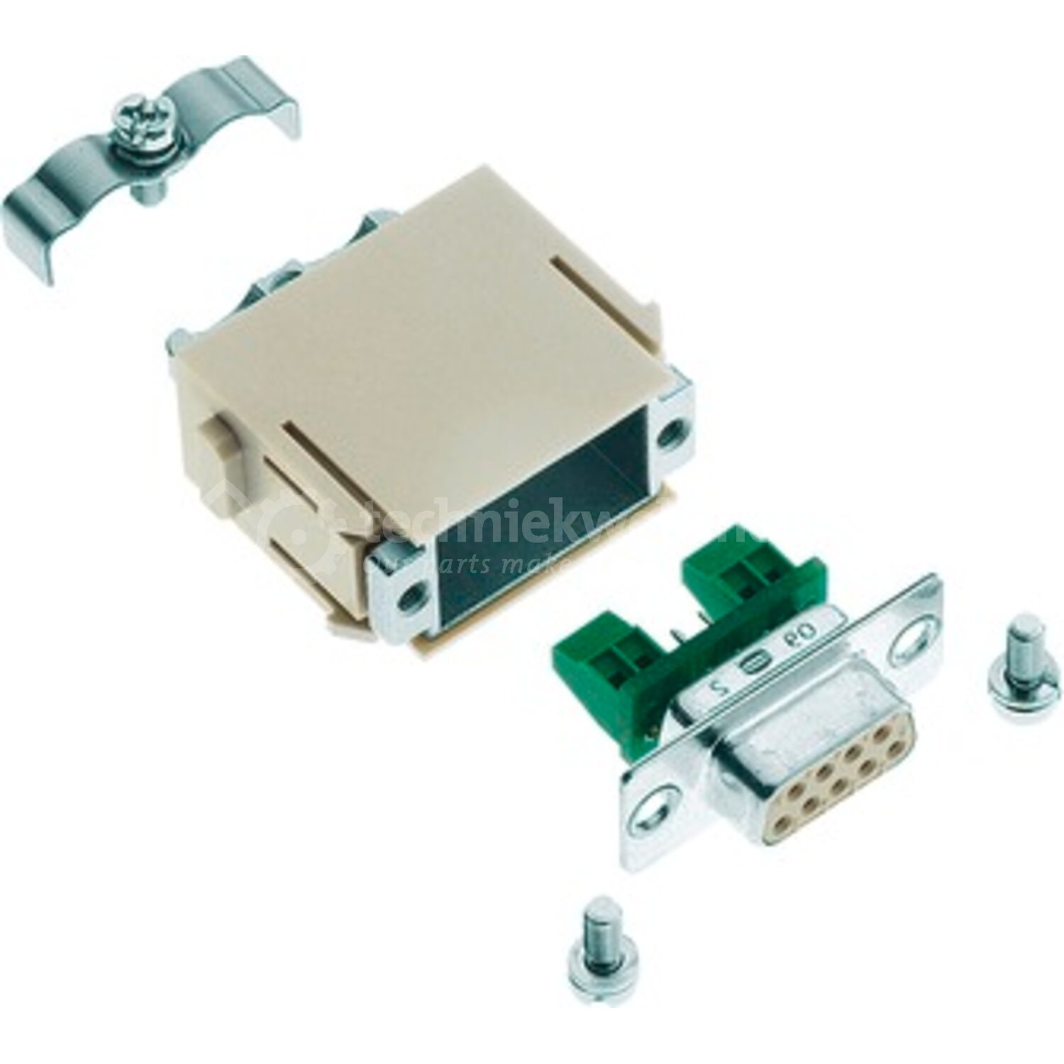 Harting Han D-Sub module, Profibus T / Han® D-Sub module, Single module ...
