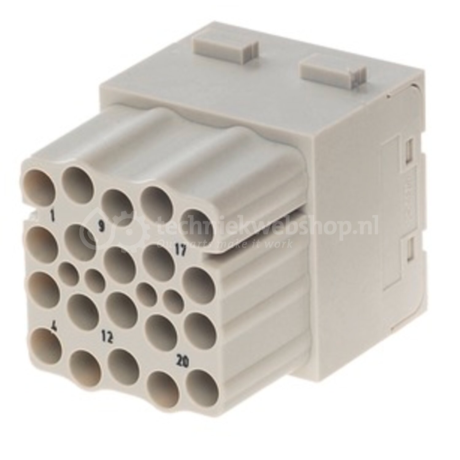 Harting Han EEE module, crimp female / Han® EEE module, Double module ...