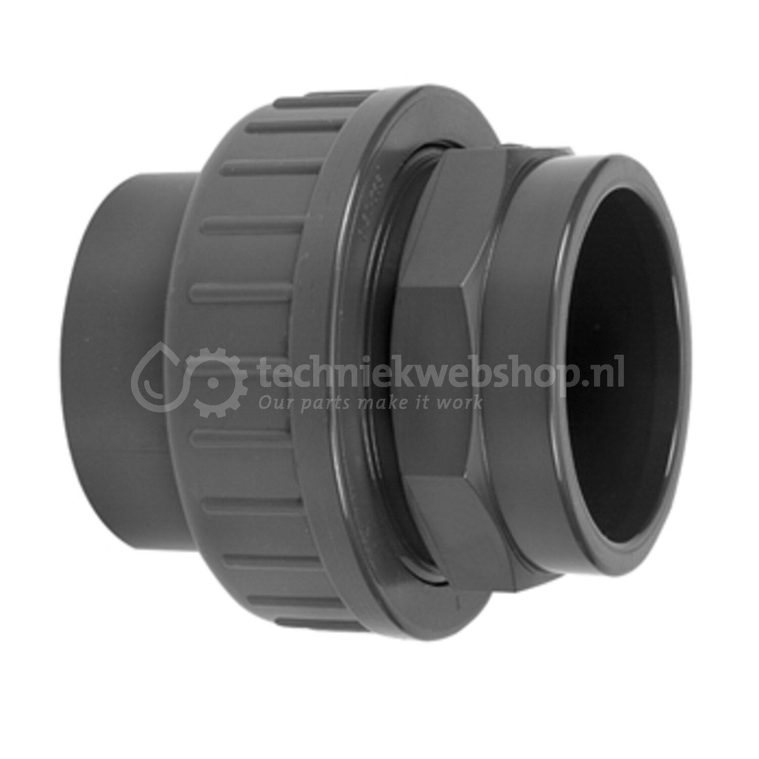 Wavin Nederland PVC Druk 3D Koppeling GR 63 PN16 2xM, verkoop per: 1 x ...