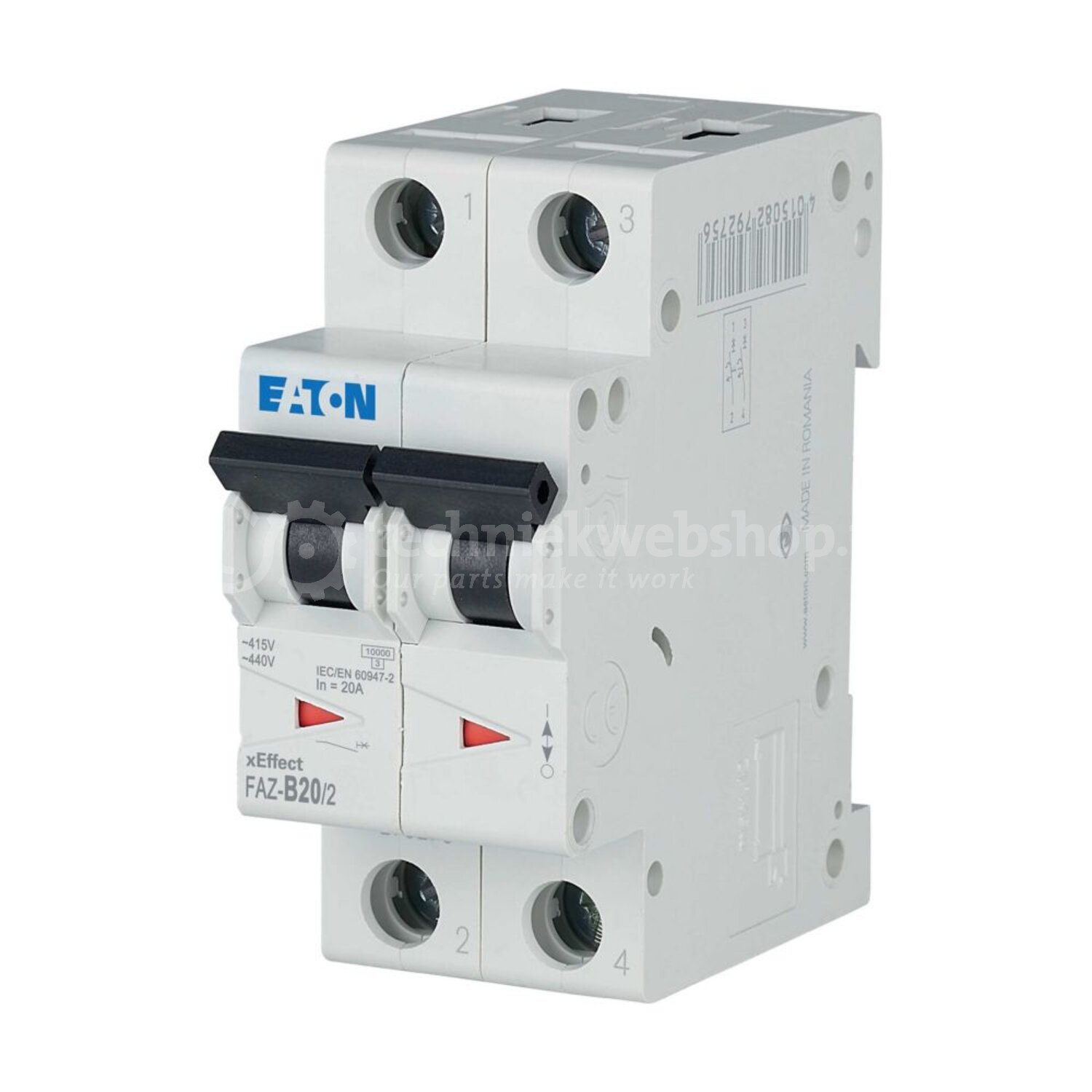 Eaton xEffect - FAZ-B20/2 / Installatie-automaat (MCB) FAZ, 2P, 20A, B ...