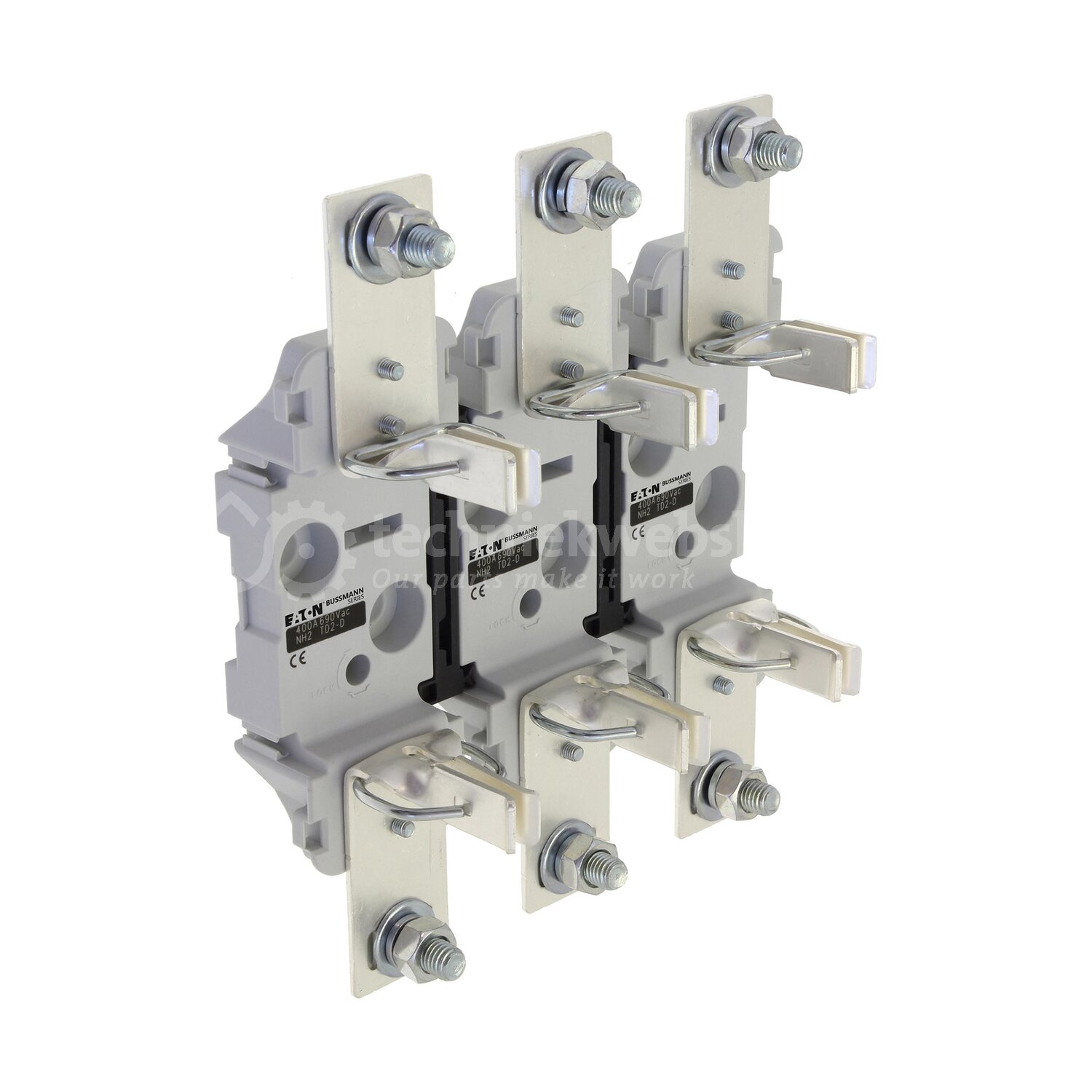 Eaton Bussmann Low Voltage NH-Fusegear - NH2 Triple Pole base CE ...