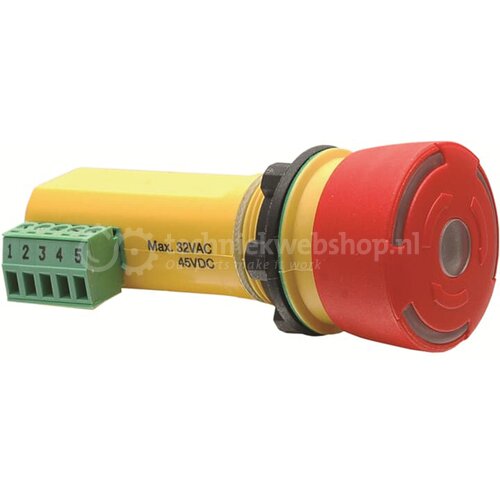 ABB Componenten Jokab / Inca - INCA 1 / Noodstop 22,5 mm met contacten ...