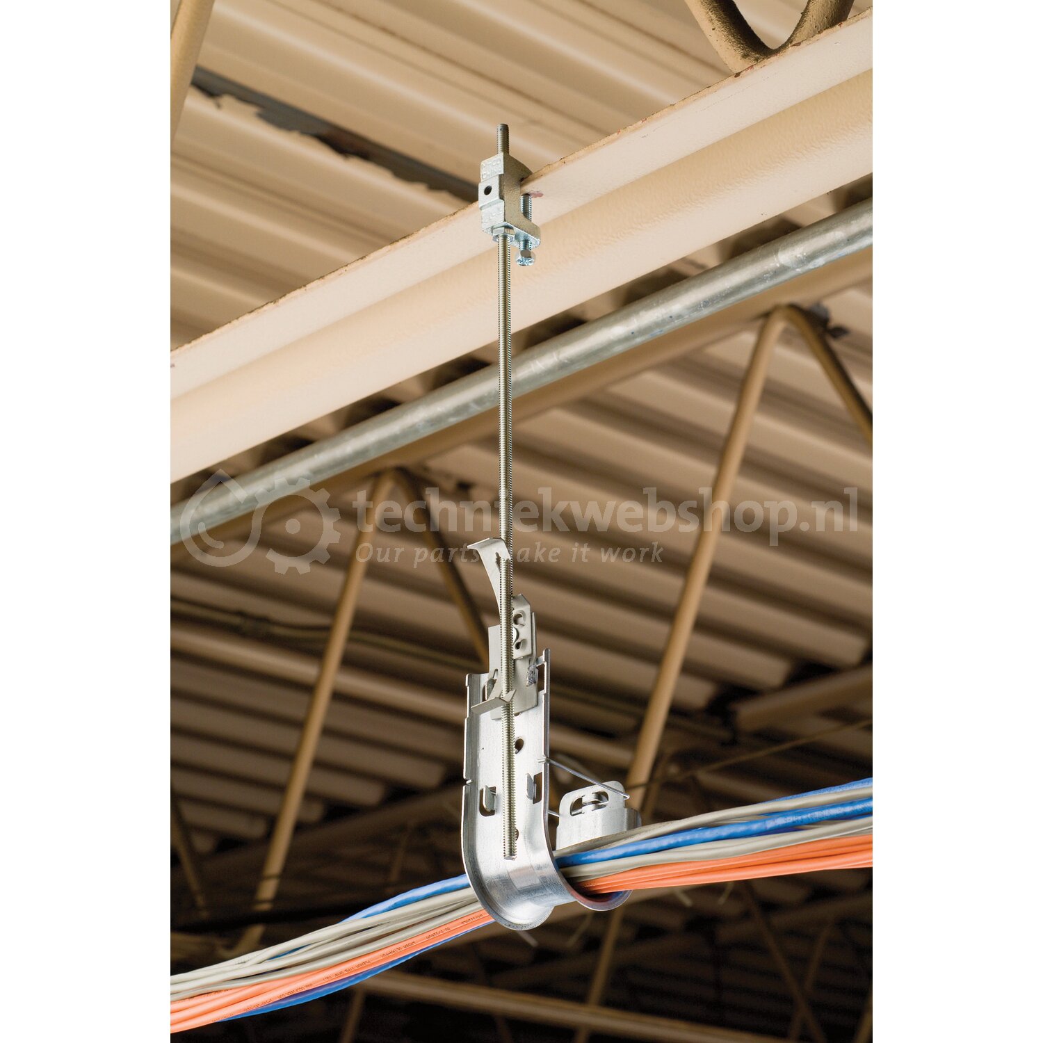 NVent CADDY Stang/Kabel - 4Z34 / Multi-Functionele clip, M4, M10 aansl ...