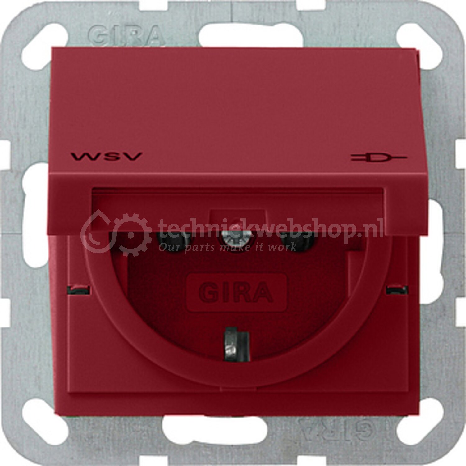 Gira System 55 - RNV_NA / WCD/RA KD opdr.WSV rood, verkoop per: 1 x 1 ...