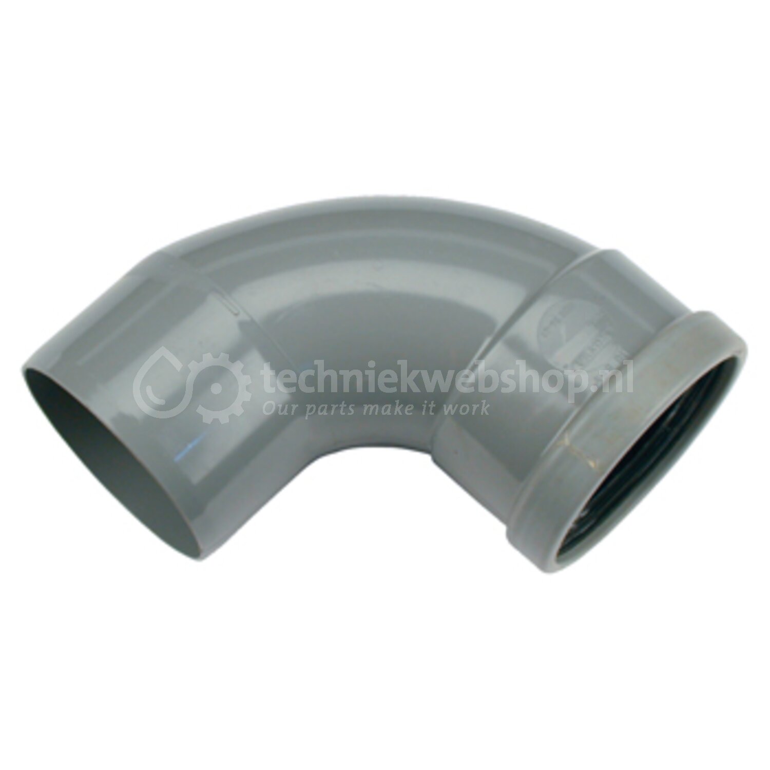 Wavin Nederland Wafix PVC M-Bocht 88° GR 110 SN8 M/S, verkoop per: 1 x ...
