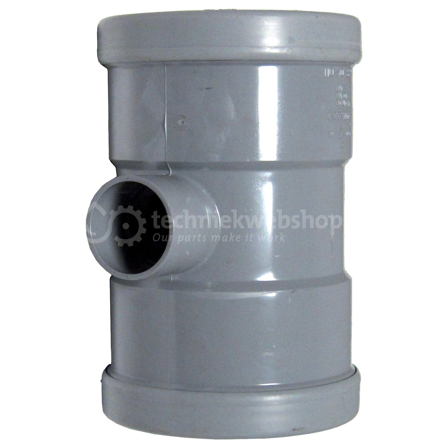 Wavin Nederland Wafix PVC RR T 88° GY 110X40 SN4 2M/1L, verkoop per: 1 ...
