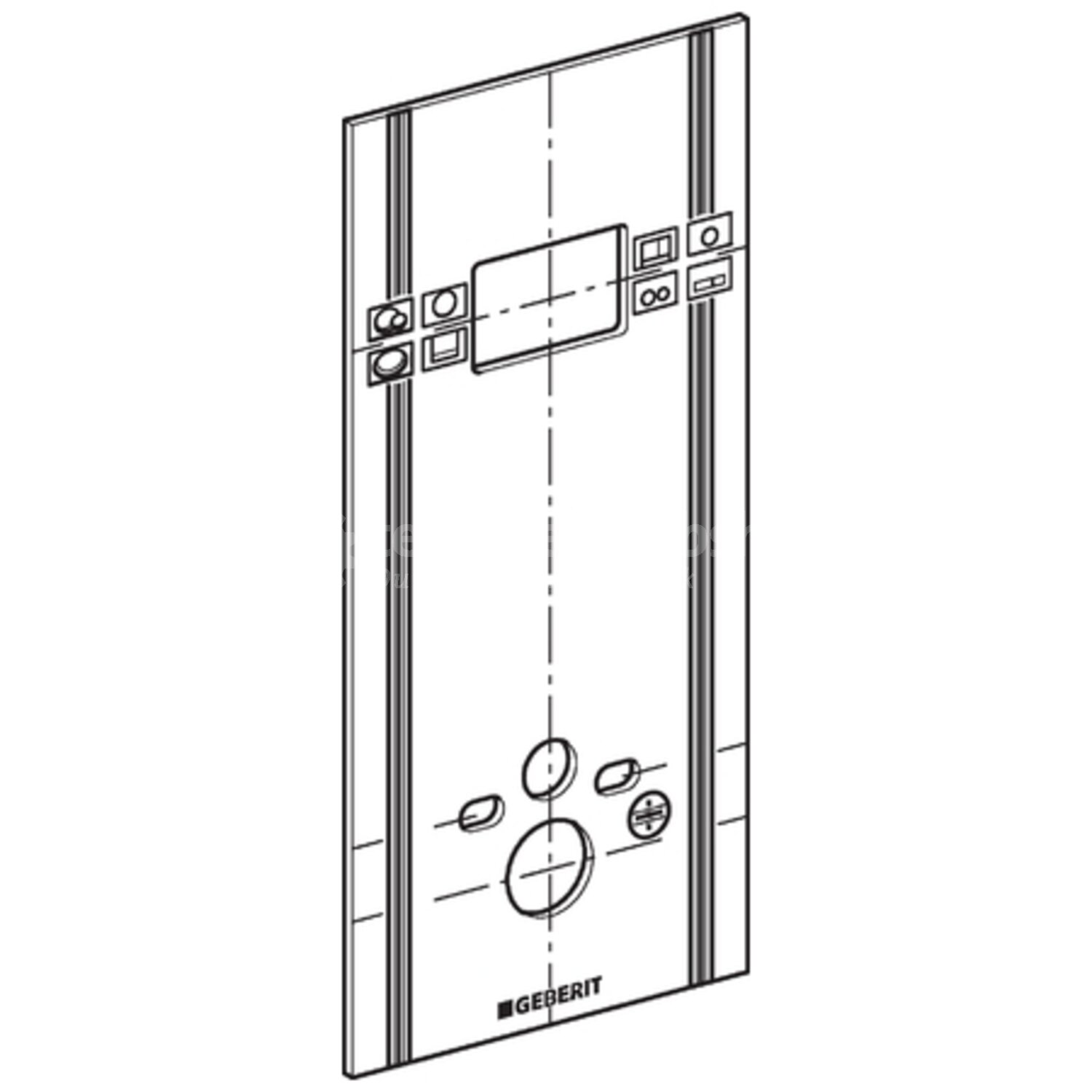 Geberit GIS - Beplating / gipsplaat voorgeboord WC Sigma12 en 8 cm ...