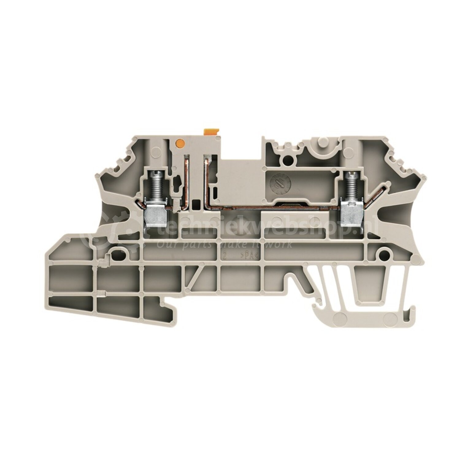 Weidmüller Benelux W-Series - WMF 2.5 DI OR / Terminal, 2.5 mm² ...