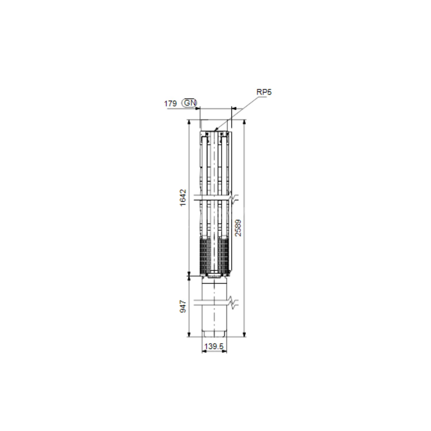 Grundfos Nederland SP - SP 77 / Onderwaterpomp 77-9 Rp5