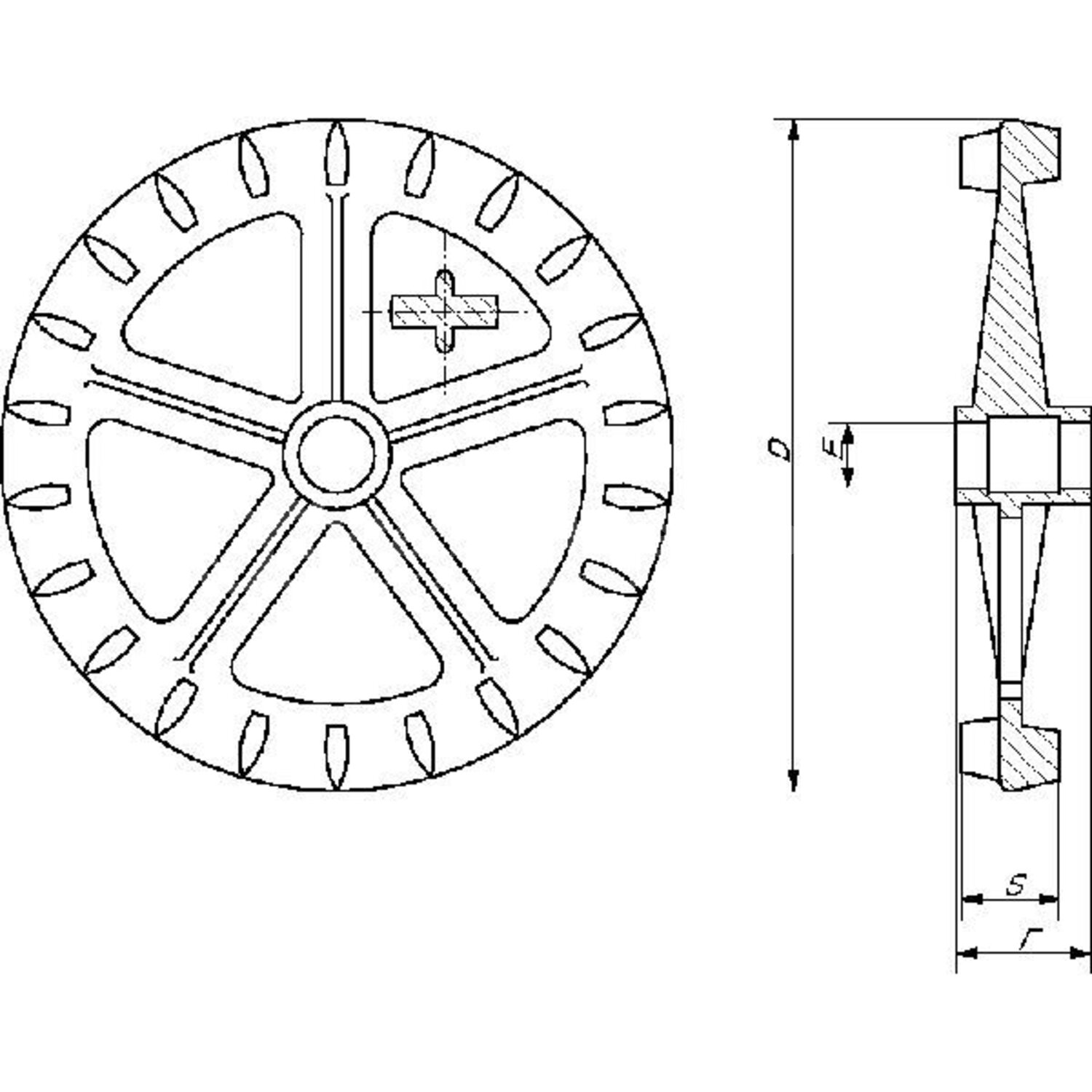 Crosskillring 450mm+6K Rabe - 68080602 - Techniekwebshop.nl