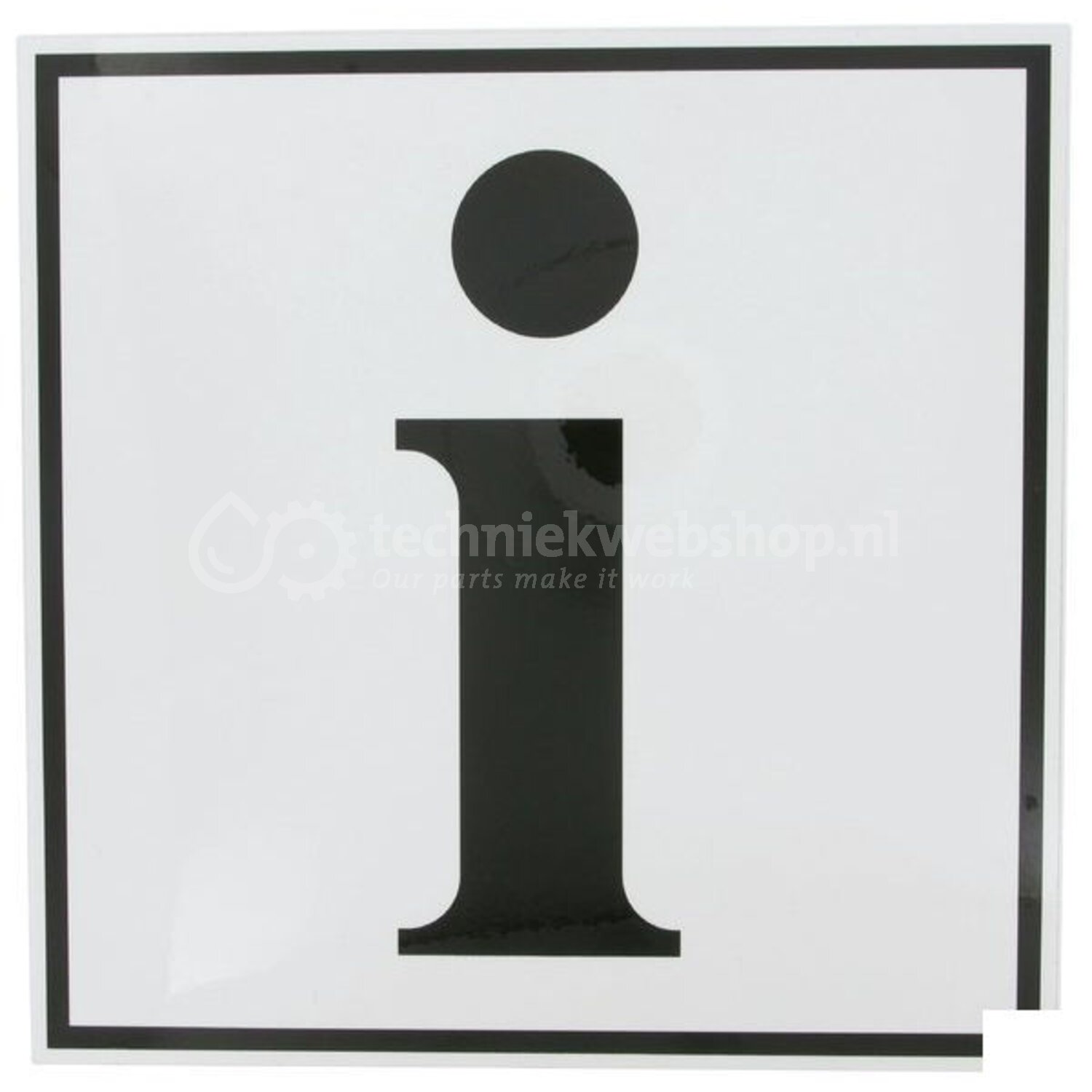 Sticker Informatie 200x200mm - WB251291 | Sticker - Techniekwebshop.nl