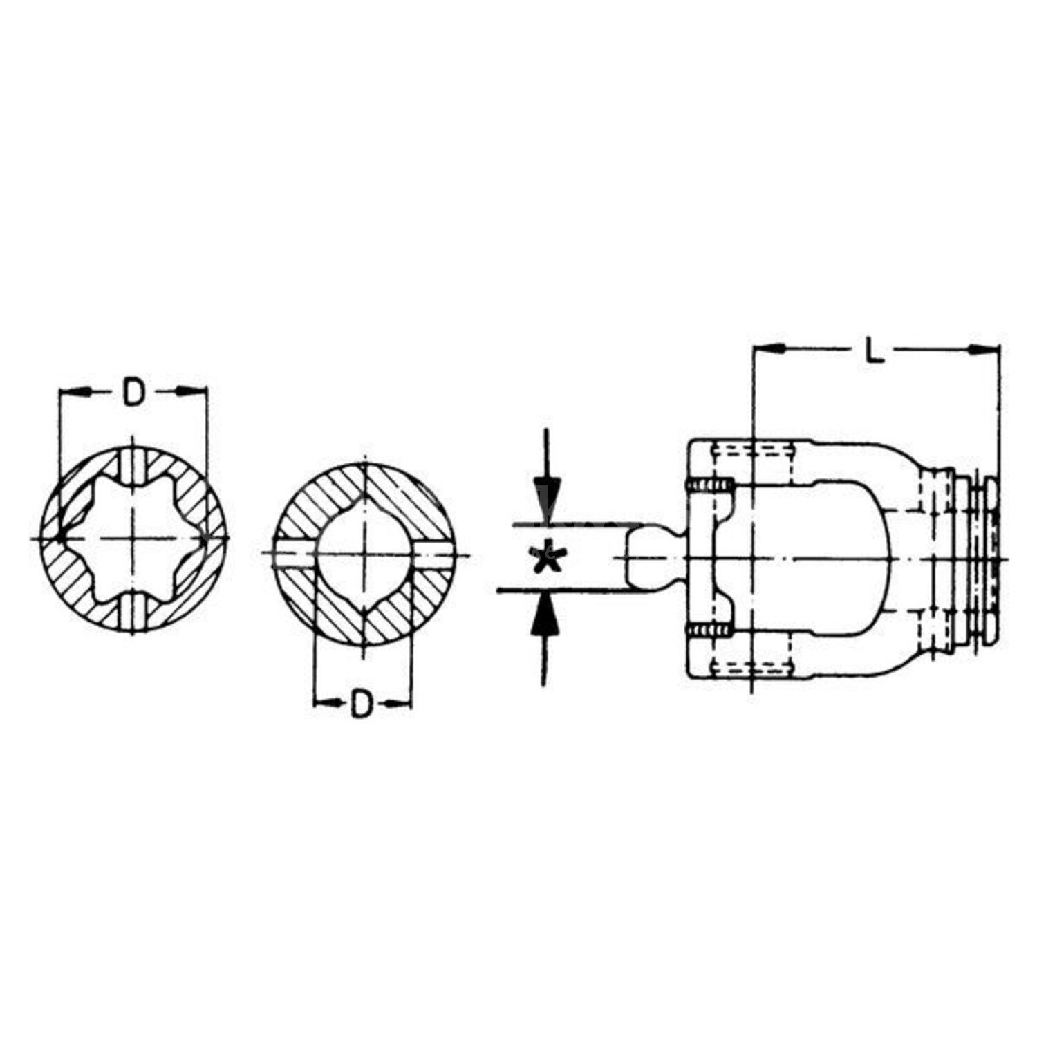 Walterscheid Profielbuisgaffel WW 1b 50° - 3513510 | W 2450 | 92 mm ...