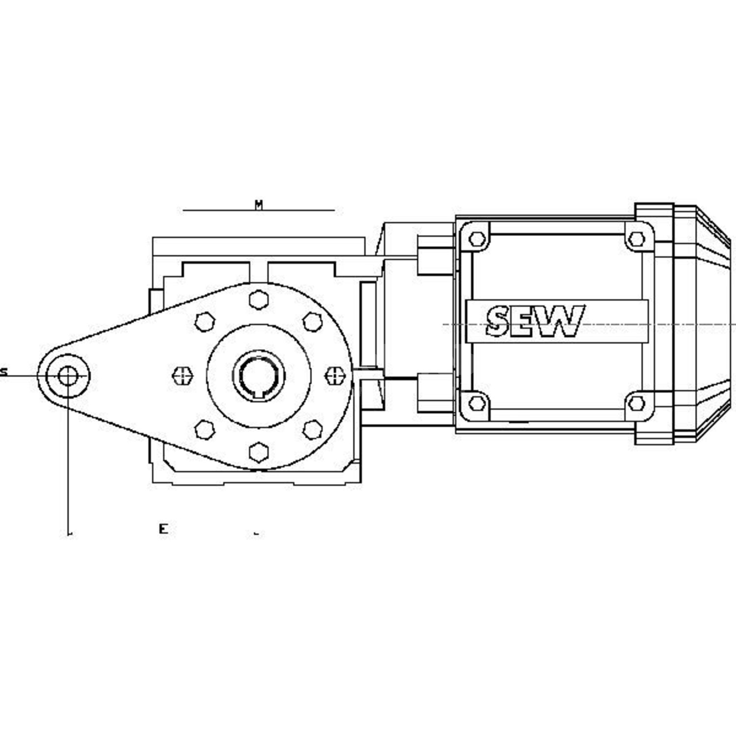 SEW- EURODRIVE Haakse wormwielred. Spiroplan - WA20TDR63S413520 ...