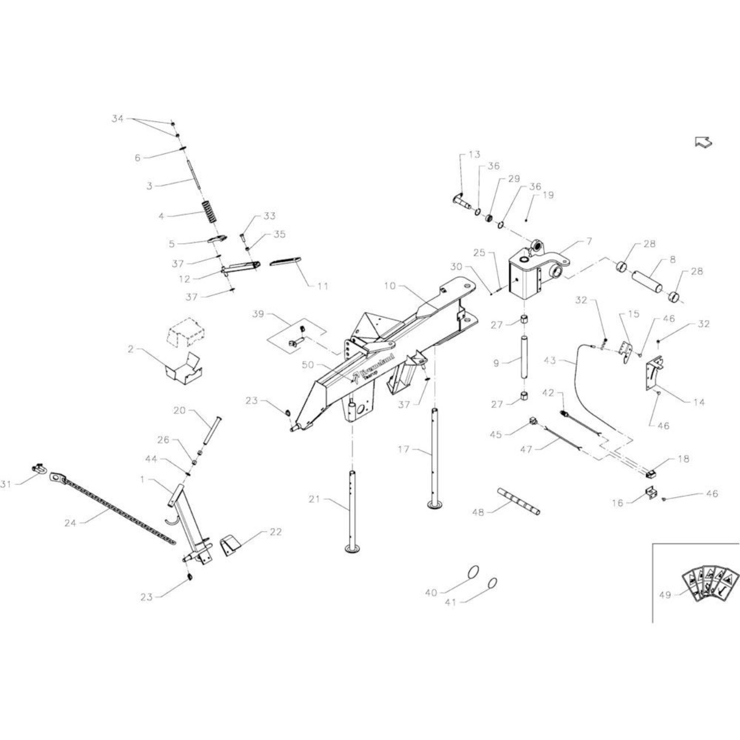 Kverneland / Taarup Stickerset - KT31269000 - Techniekwebshop.nl