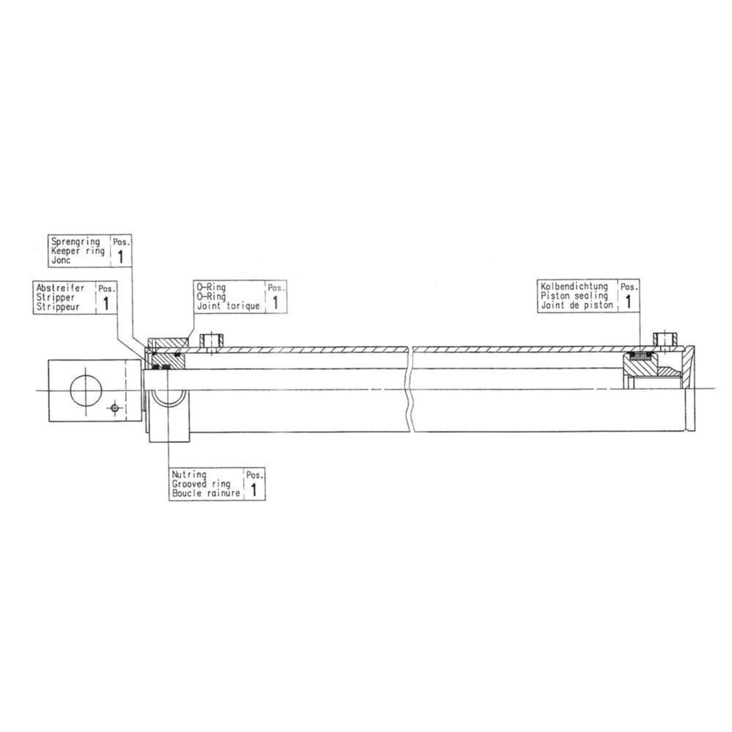 Cilinder 60/40-335/80 Stoll - 0383671 in Landbouw / Grasland ...