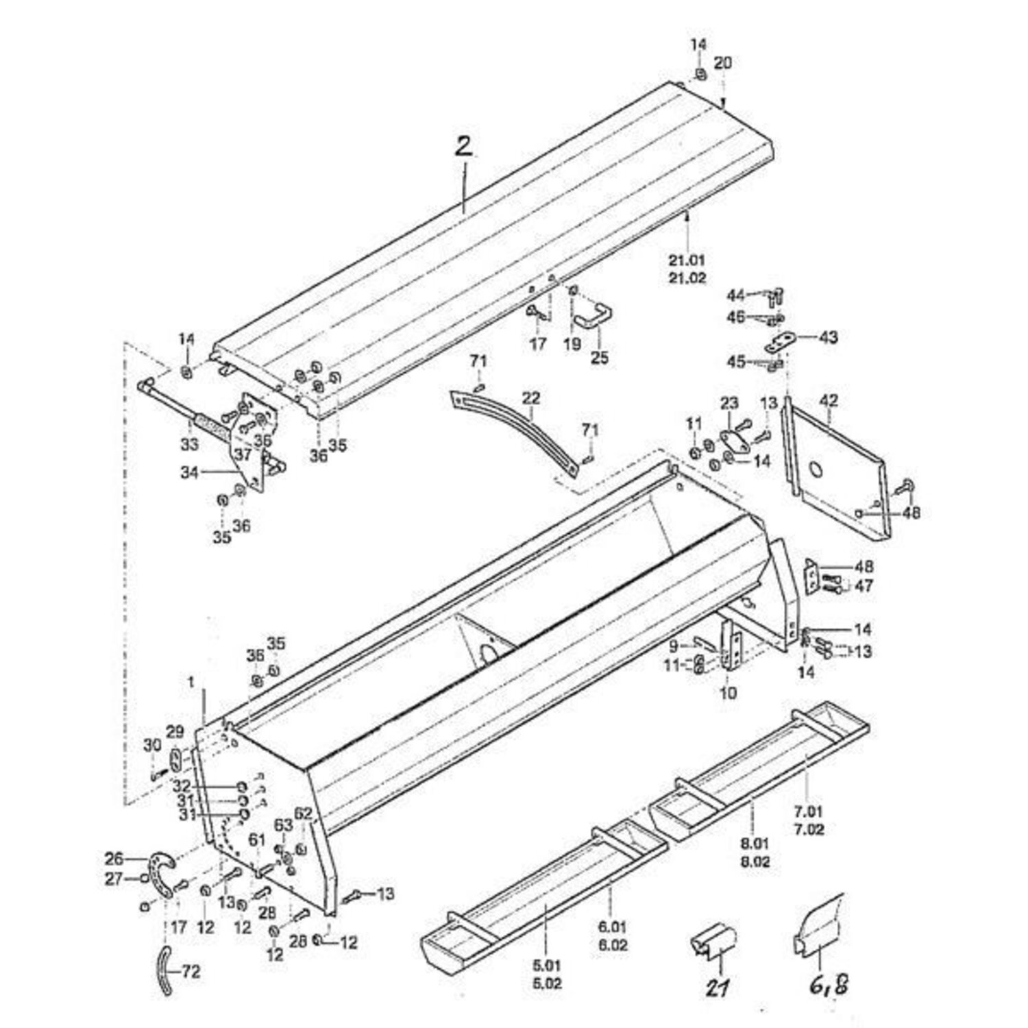 Bak 1260mm Rabe - 91061119 in Landbouw / Zaaitechniek / Zoeken op merk ...