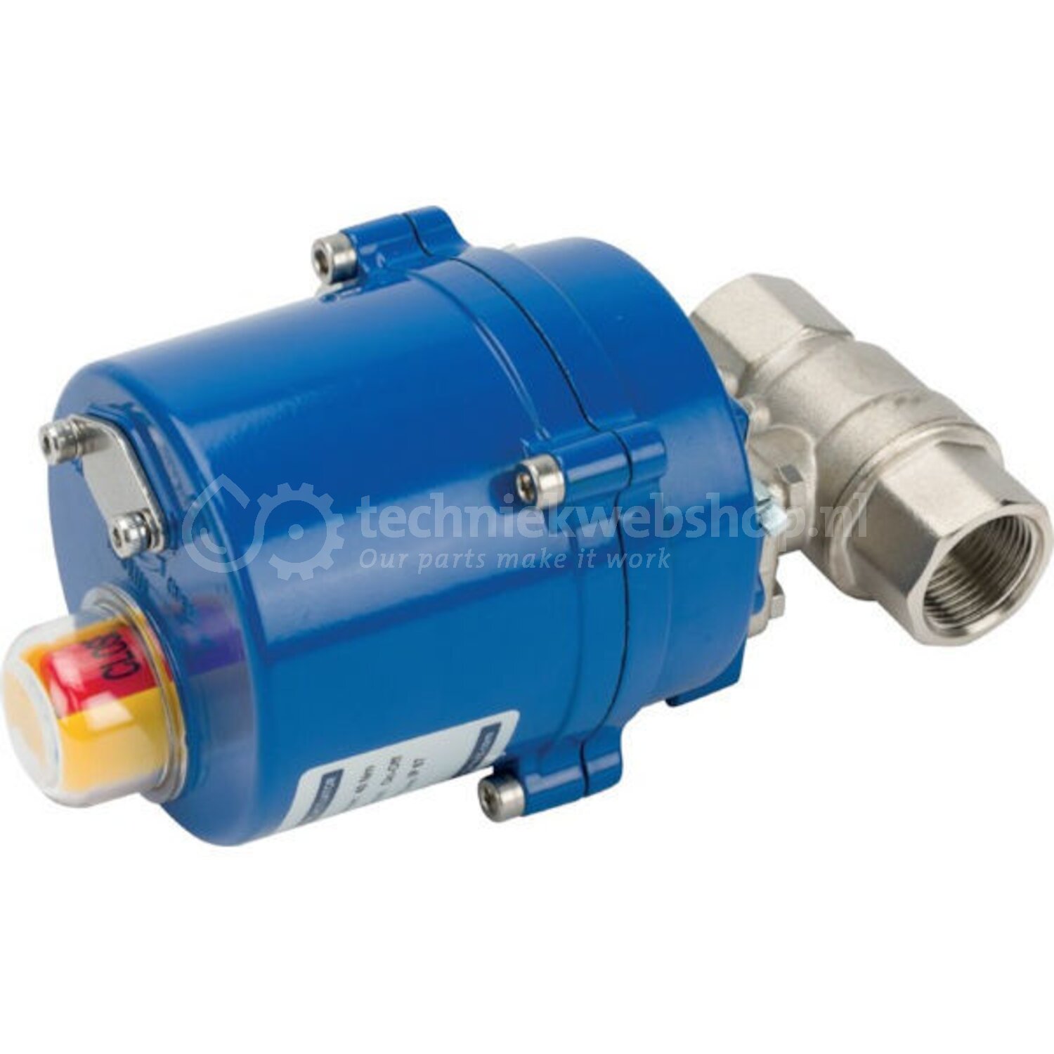 3-weg Kogelventiel DN32 – Elektrisch Gemotoriseerd, G1-1/4, 6W, 220V, Voor Industriële Automatisering, Waterzuivering En Irrigatie (messing) 2 miniatura