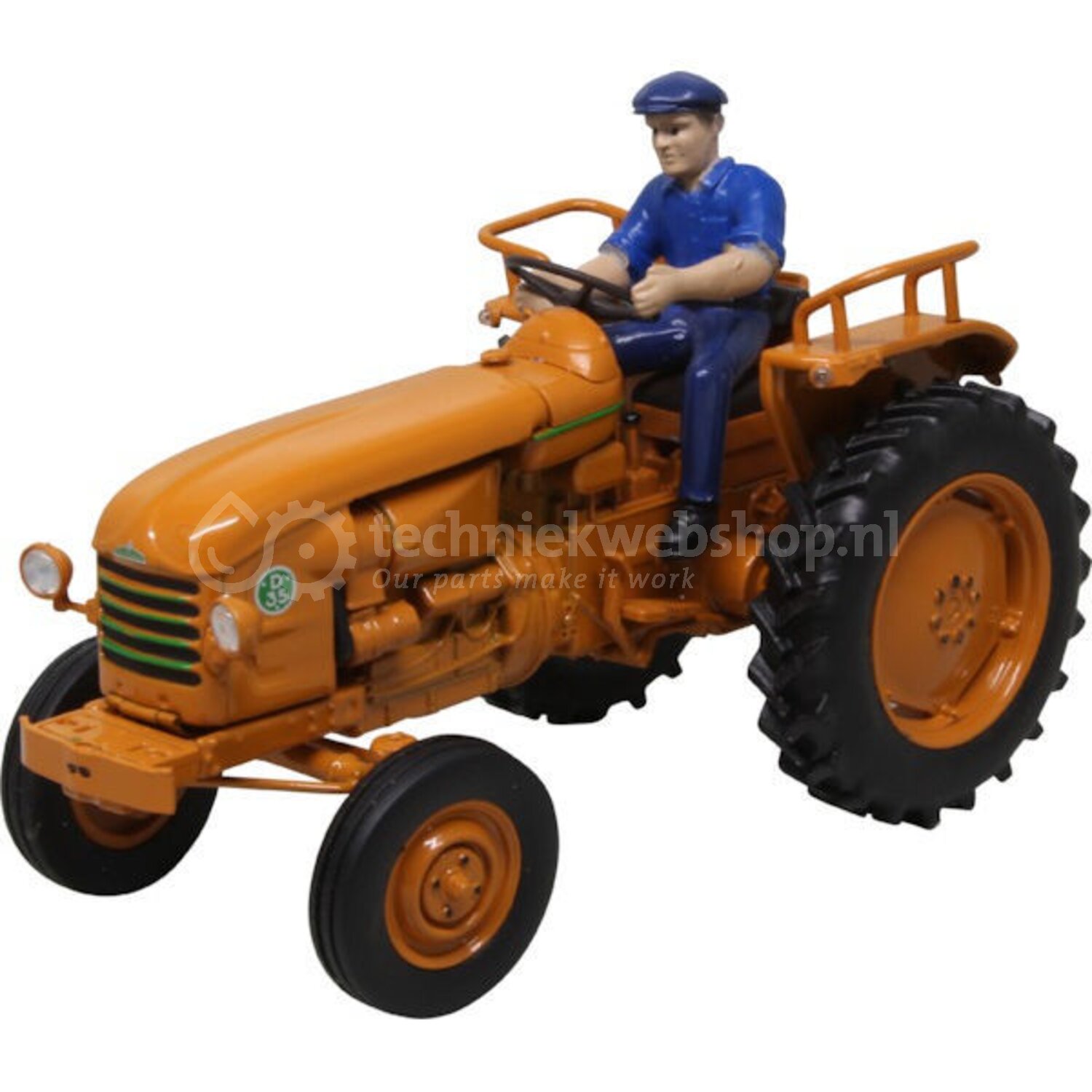 Miniature Tracteur RENAULT D35 accompagné d'une figurine REPLICAGRI REP173