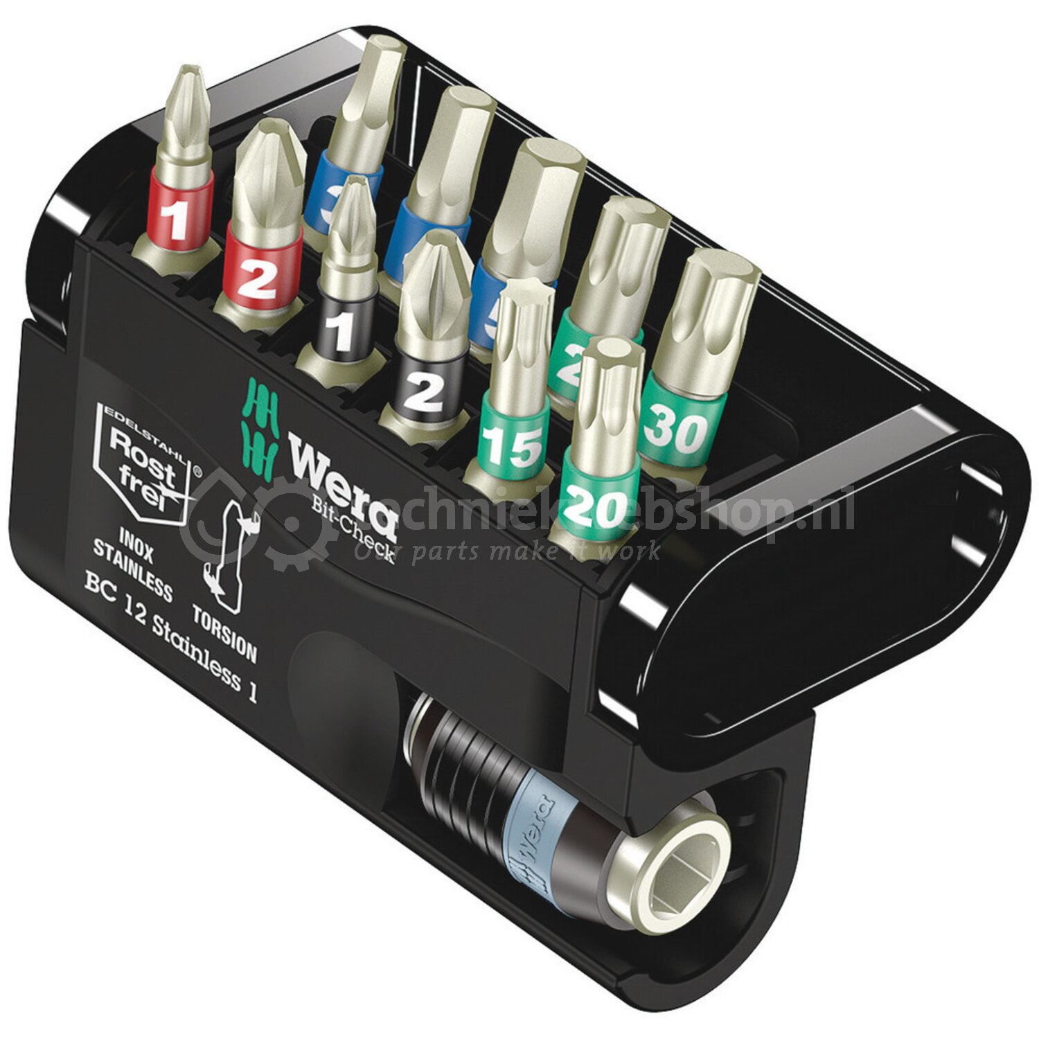 Wera Bit-Check 12 Stainless 1, 12-delig - 05057425001 - 4013288179852 ...