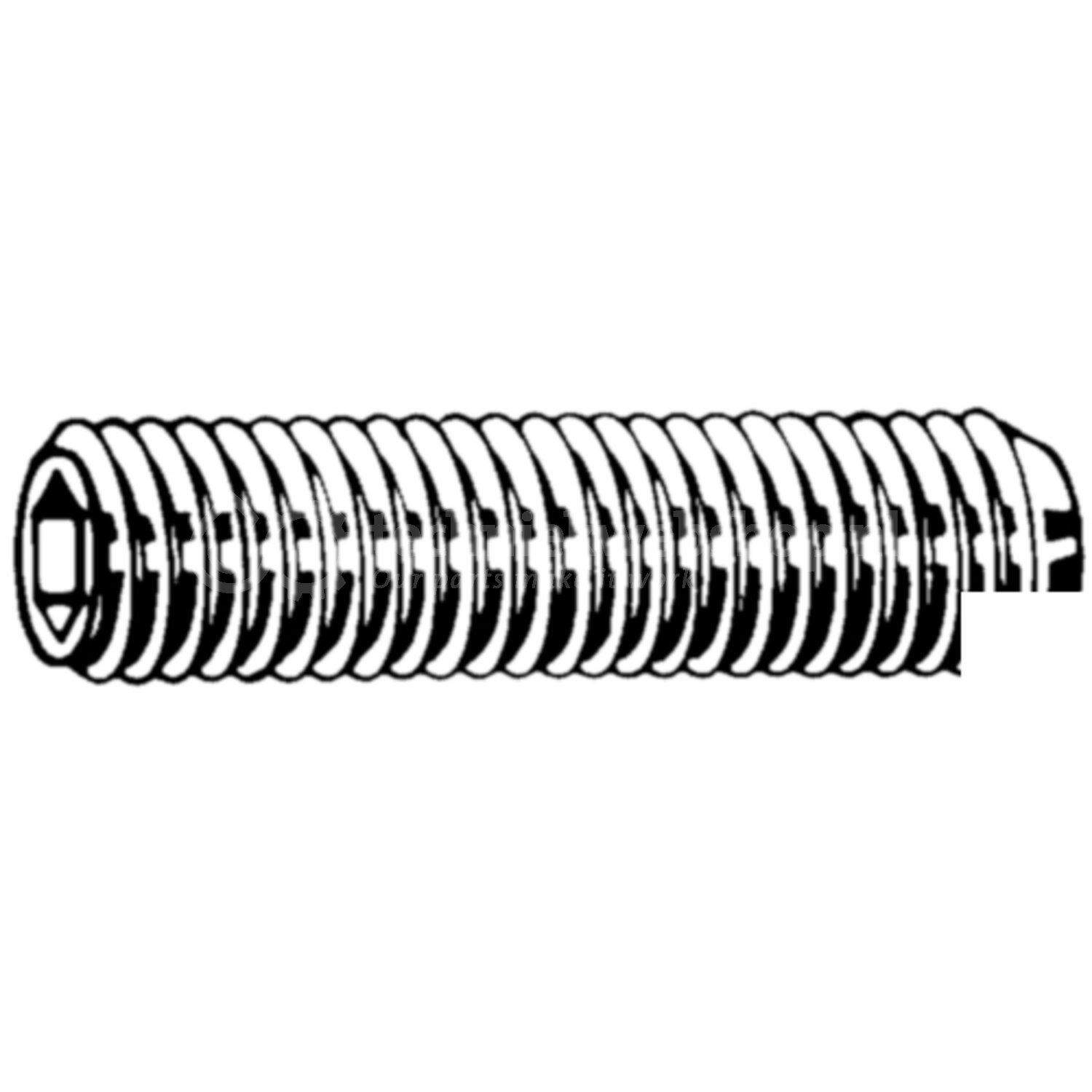 LVS RVS stelschroef M8x25 met binnenzeskant en cuppoint - 091608025A2 ...