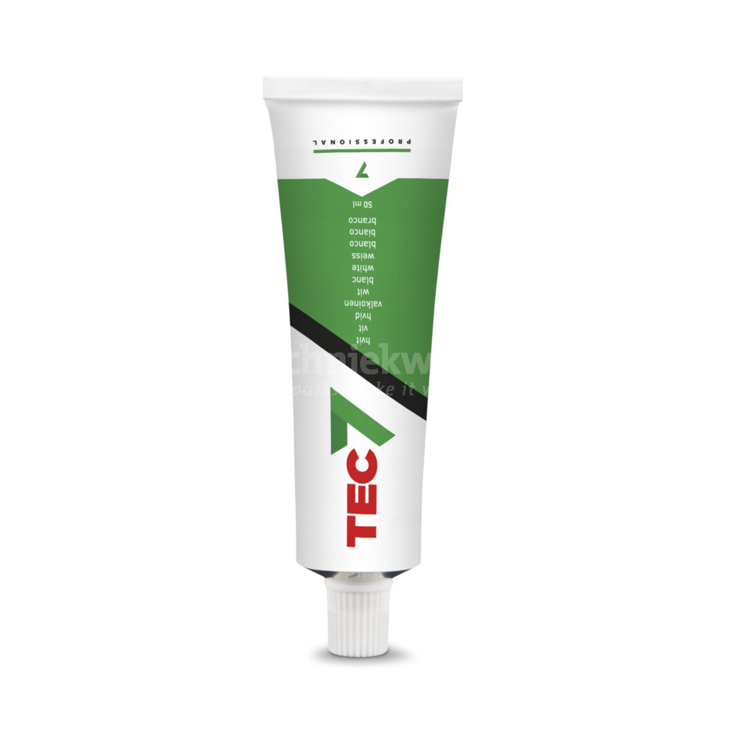 Tec7, wit (RAL 9016), tube, 50 ml - 535205000 - Techniekwebshop.nl