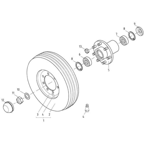 Transportwielen (10/75-15,3) passend voor Deutz-Fahr SwatMaster 7641 in ...