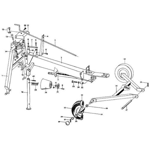 Hoofdaandrijving passend voor JF-Stoll R 335-4 DS / 415-4 DS in ...