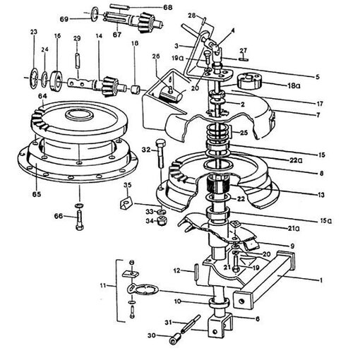 Aandrijving rotor passend voor JF-Stoll R 335-4 DS / 415-4 DS in ...