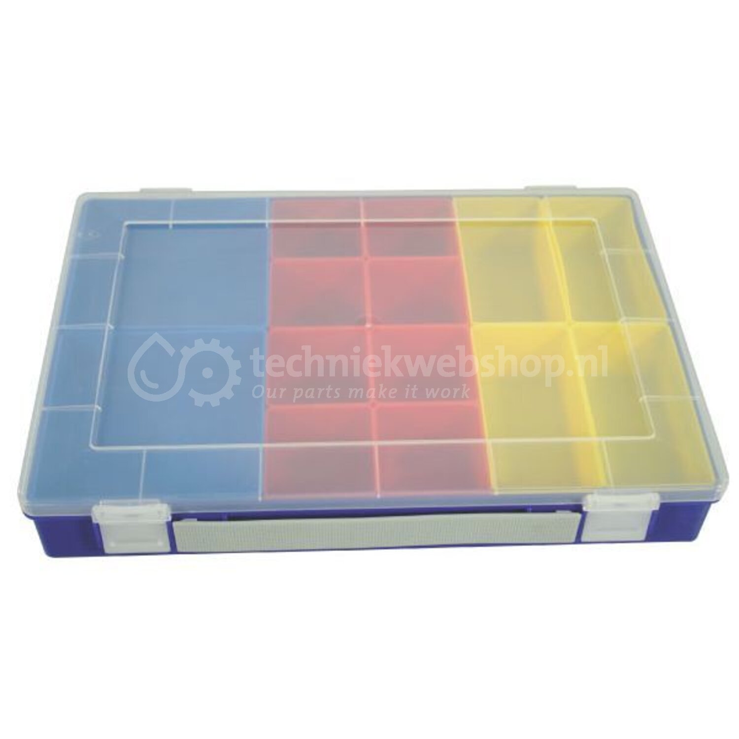 Assortimentsdozen met losse inzetbakjes - Techniekwebshop.nl